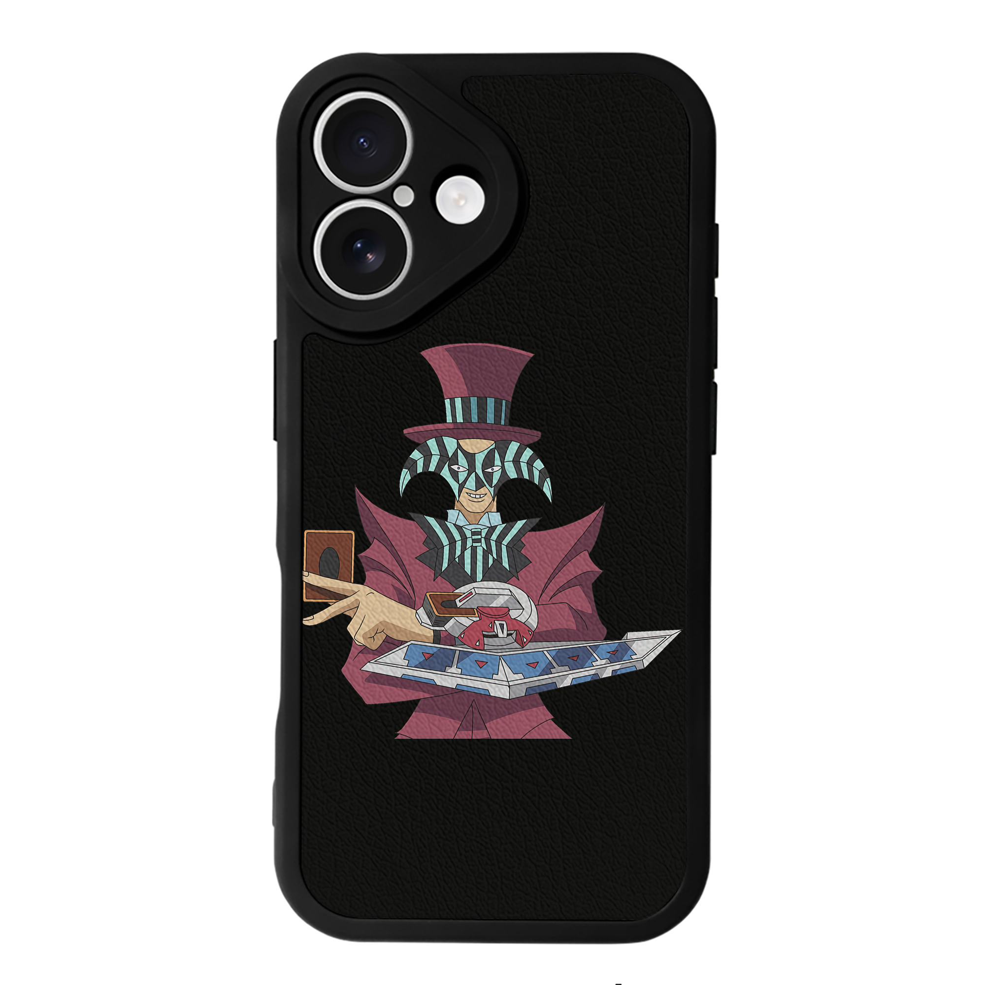 （画像用） 遊☆戯☆王 Yu-Gi-Oh! 【iPhone 16シリーズ対応】シリコンスマホケース（レザー調） 材質：シリコン